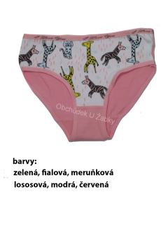 velikostní řada 4-9 let:Dívčí kalhotky Elevek