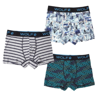 WOLF L2181B Chlapecké trenkoslipy trojpack