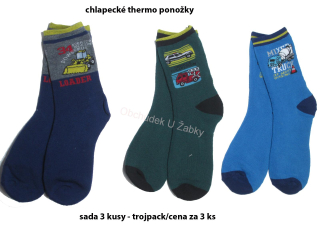 Rota B802 Chlapecké thermo klasické ponožky trojpack