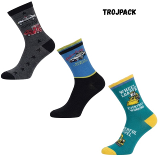 Rota B804 Chlapecké thermo klasické ponožky trojpack