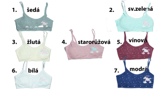 Blue Rosa 02-2076 Dívčí vyztužená lambada