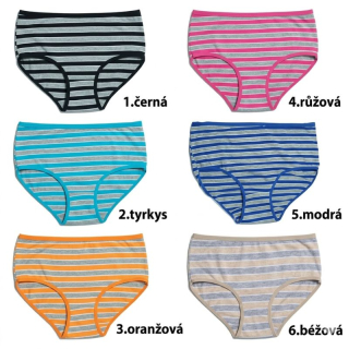 Pesail YW4003 Dámské bavlněné spodní kalhotky proužek