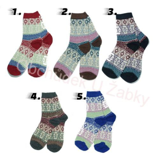 DÁMSKÉ VLNĚNÉ THERMO PONOŽKY Rota YB-1023