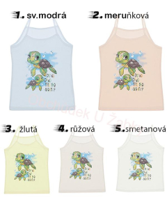 Dívčí košilka s úzkými ramínky Evona