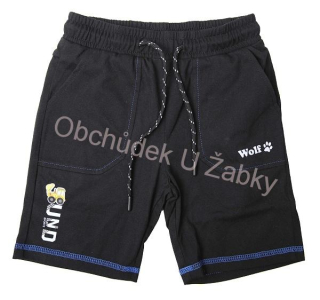 CHLAPECKÉ ŠORTKY černé Wolf T2336