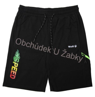 CHLAPECKÉ ŠORTKY černé Wolf T2337