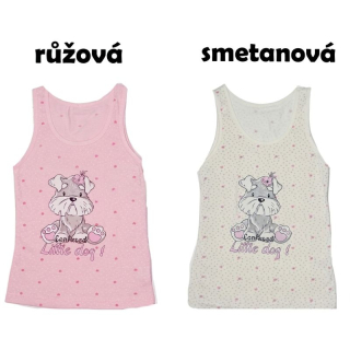 Dívčí košilka Kids široká ramínka pejsci Evona