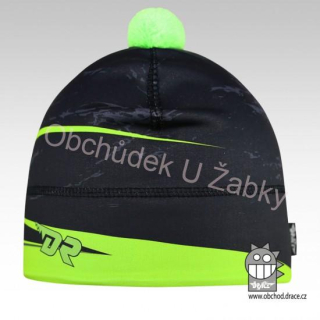 DĚTSKÁ ZIMNÍ ČEPICE černá/zelená Flavio Dráče