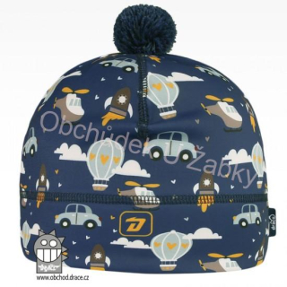 DĚTSKÁ ZIMNÍ ČEPICE tm.modrá Flavio Dráče