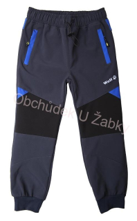 Dětské softshellové kalhoty WOLF šedé B2483