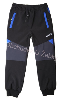 Dětské softshellové kalhoty WOLF černé B2483