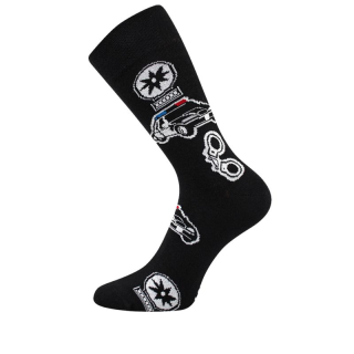 Voxx Obrázkové ponožky Depate Policie černé