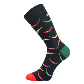 Voxx Obrázkové ponožky Depate Papričky tm.modré