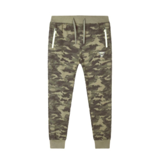 Pánské tepláky maskáčové khaki světlejší Kugo TM8230