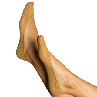 Dámské ťapky silonové hnědé 2 páry