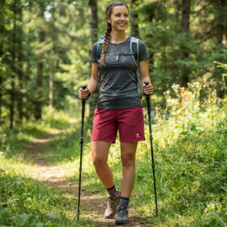Dámské sportovní šortky malinová Temster 23005