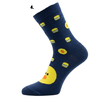 35-38,38-41-Dámské klasické ponožky AURA-VIA s obrázkem