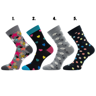 Dámské-Pánské klasické obrázkové ponožky Aura.via