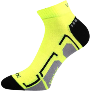 Dámské - pánské- sportovní ponožky - střední výška Flash - Boma Fuski - neon žlutá