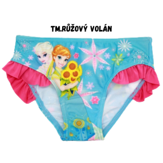 98-Dívčí plavky - spodní díl - Frozen - sv.modrá barva