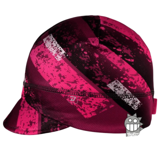 L - vel.54-56 cm-Dívčí funkční čepice s kšiltem - fuchsiiová