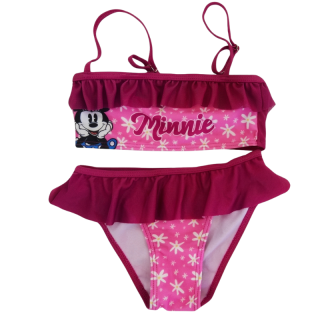 vel.116-Dívčí plavky Minnie - dvojdílné - vínová barva