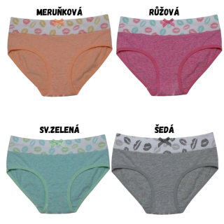 Dámské bavlněné melírované kalhotky - klasické PESAIL
