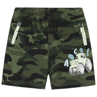 velikostní řada: 98-128-Chl.šortky maskáčové KUGO - khaki barva