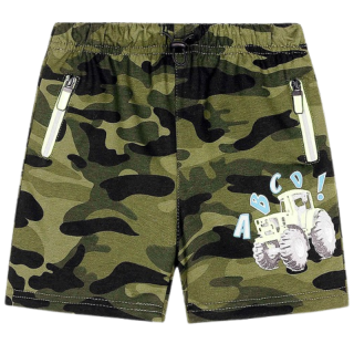 velikostní řada: 98-128-Chl.šortky maskáčové KUGO - khaki barva