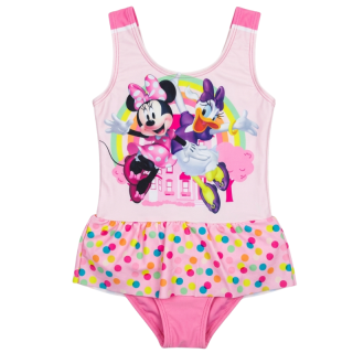 velikostní řada:98-128-Dívčí jednodílné plavky Minnie - růžová barva