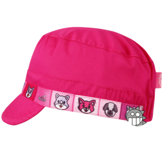 Dívčí kšiltovka Fidel - tm.růžová barva