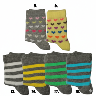 Dívčí klasické ponožky - Design Socks - vel.86-92 - 1-2 roky