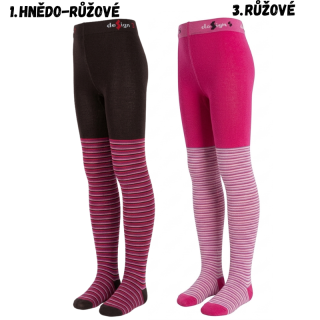 Design Socks punčocháče dětské punčocháče s proužkem