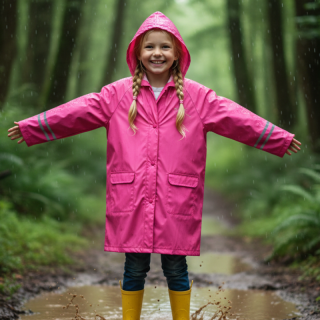 DÍVČÍ PLÁŠTĚNKA fuchsiová Wolf Y2214