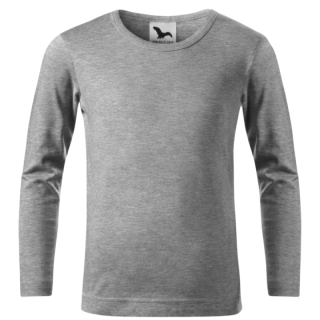 DĚTSKÉ TRIČKO šedý melír Malfini Fit-T LS