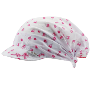 Dívčí šátek Blažena bílá/růžová Dráče B02