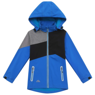 Chlapecká SOFTSHELLOVÁ BUNDA nezateplená modrá Kugo HK5660