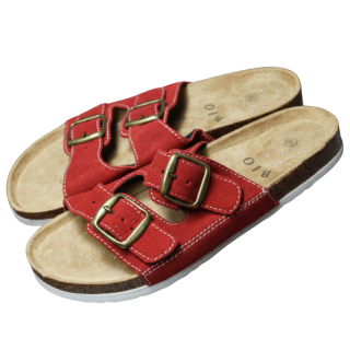 DÁMSKÉ PANTOFLE korkové červené Listar B888/8