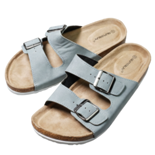 DÁMSKÉ PANTOFLE korkové šedé N/M 2242L