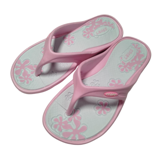 Gumové žabky dámské bílá/růžová Listar LT1606