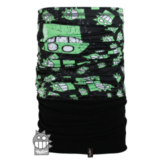 Nákrčník multi-fleece - černo/zelená barva Dráče