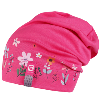 Dívčí bavlněná ČEPICE růžová Pepe Dráče B83