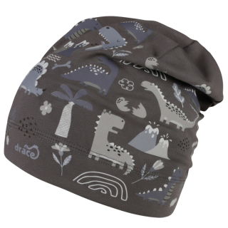 Chlapecká bavlněná ČEPICE šedá Pepe Dráče Dino