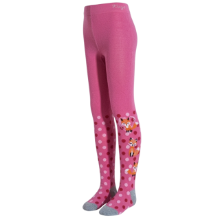 Dívčí punčocháče růžové Kugo P9991