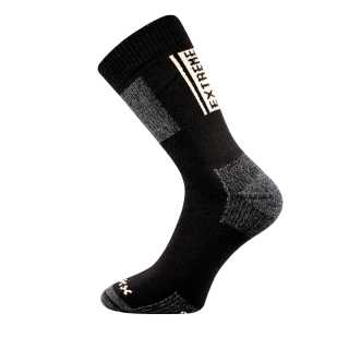 Ponožky silné zimní černé Extrém Fuski Boma