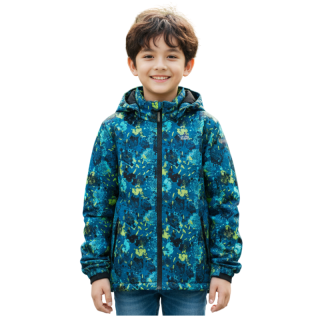 Chlapecká ZIMNÍ BUNDA petrolejová Wolf B2564