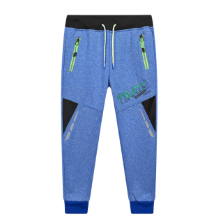 Dětské softshellové tepláky modré Kugo GK8639