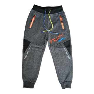 Dětské softshellové tepláky šedé Kugo GK8639