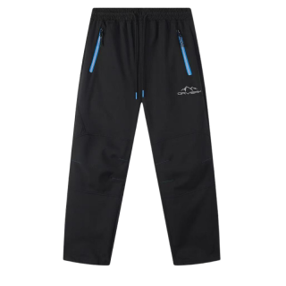 Dětské softshellové kalhoty zateplené černé Kugo HK9787