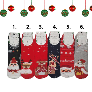 DĚTSKÉ VÁNOČNÍ PONOŽKY teplé Aura.Via SGV90